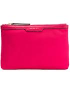Anya Hindmarch Loose Pocket Make Up In Hot Pink Nylon With Berry