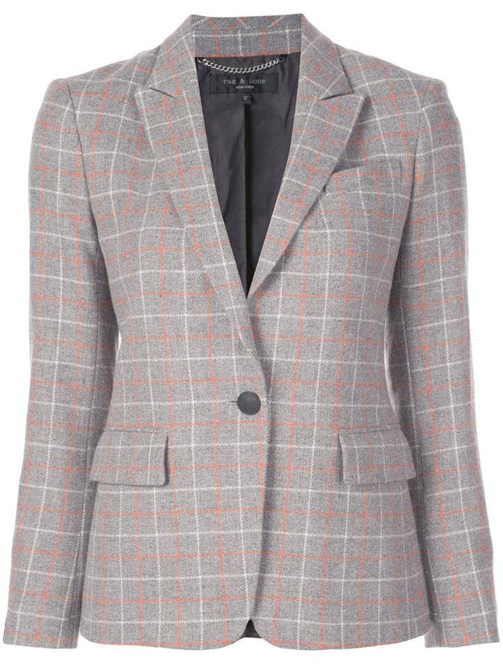 Rag & Bone Checked Blazer - Grey