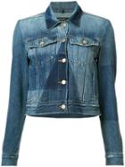 J Brand Panelled Denim Jacket, Women's, Size: Medium, Blue, Cotton