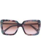 Gucci Eyewear Square Tinted Sunglasses - Multicolour