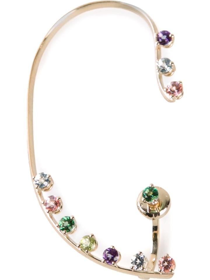 Delfina Delettrez Multicolour Dots Earring - Metallic