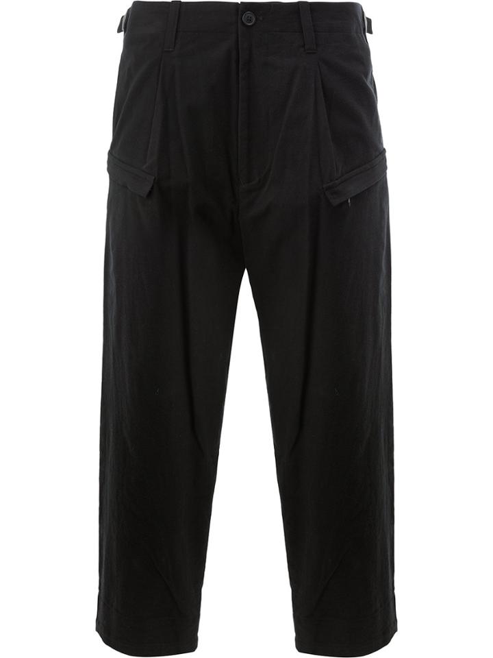 Yohji Yamamoto Drop Crotch Trousers - Black