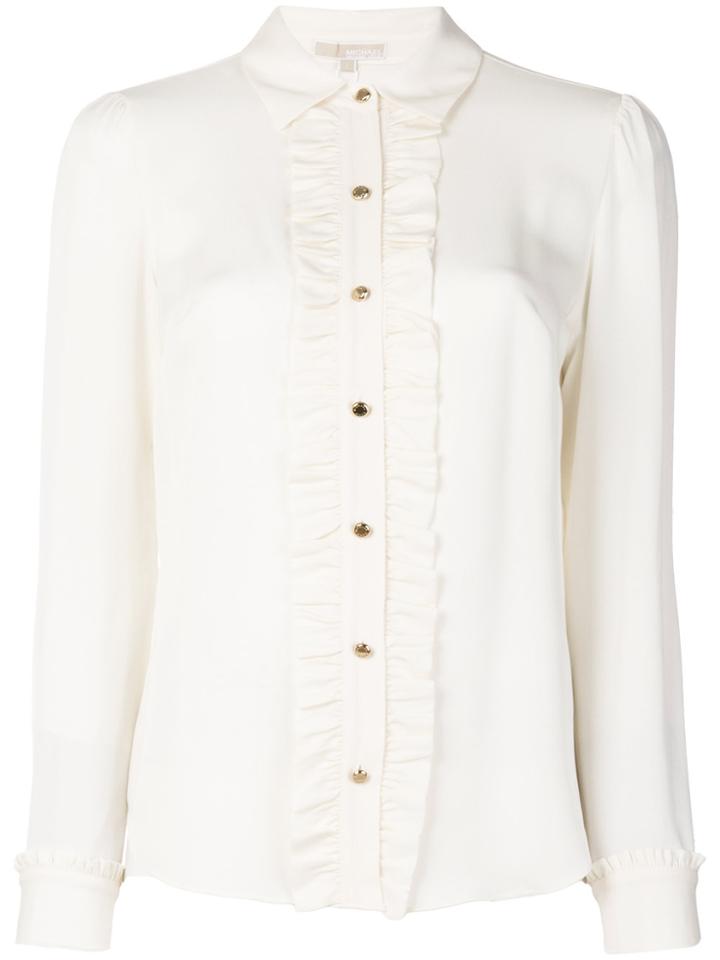 Michael Michael Kors Ruffled Shirt - White