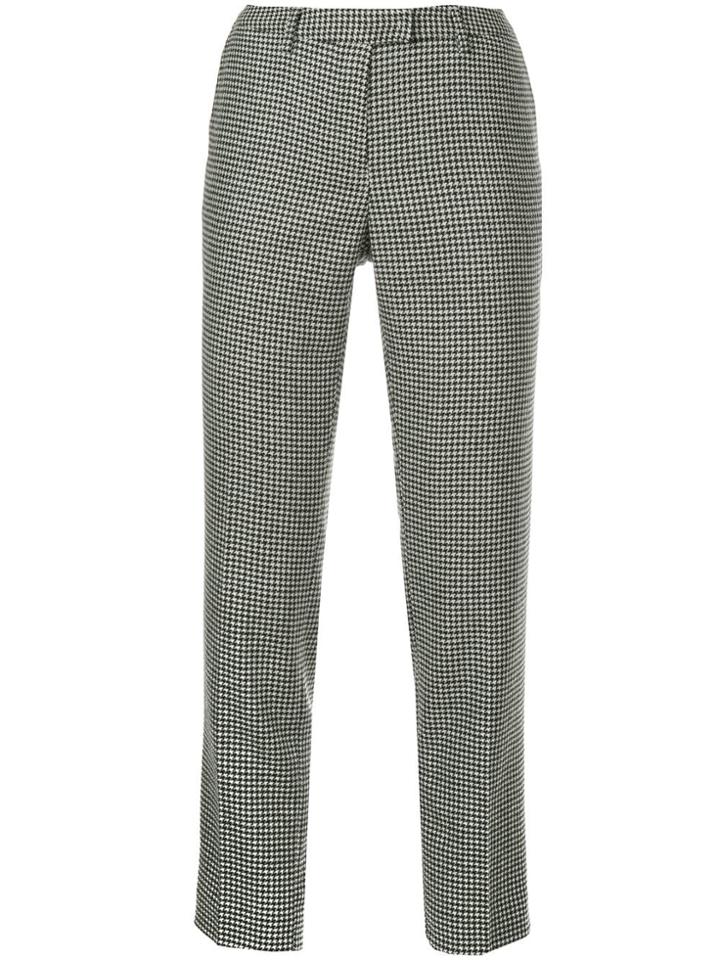 Incotex Houndstooth Suit Trousers - Grey