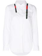 Equipment Embroidered Belt Shirt - White