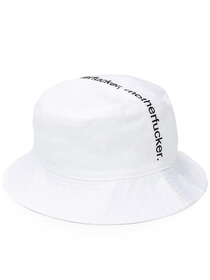 F.a.m.t. Slogan Print Hat - White