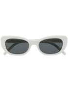 Saint Laurent Eyewear Cat-eye Shaped Sunglasses - White