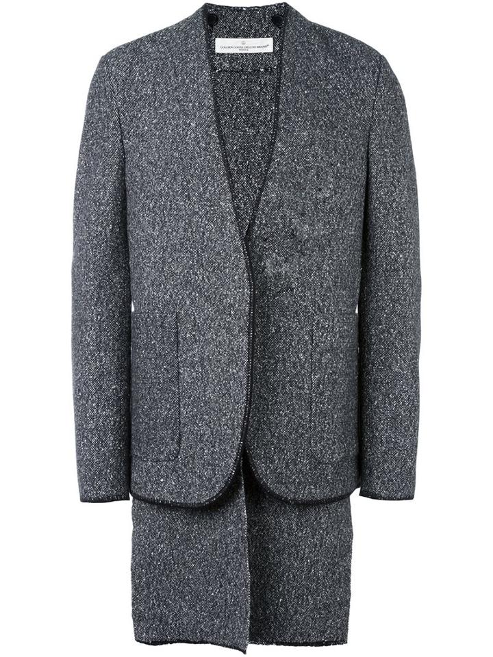 Golden Goose Deluxe Brand 'roy' Tweed Jacket, Men's, Size: Small, Black, Silk/nylon/polyester/virgin Wool