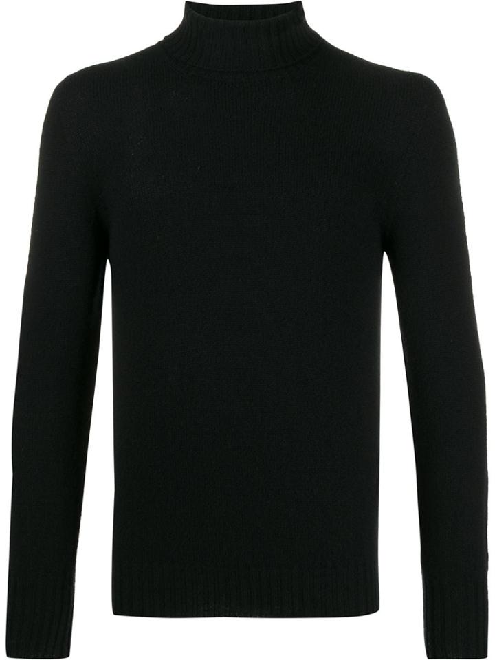 Drumohr Roll Neck Jumper - Black
