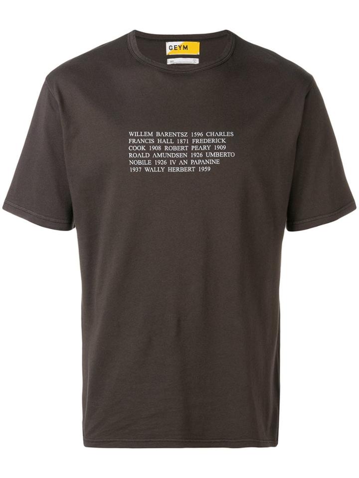 Geym Loose Printed T-shirt - Black