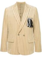 Yoshiokubo Corduroy Striped Blazer - Nude & Neutrals