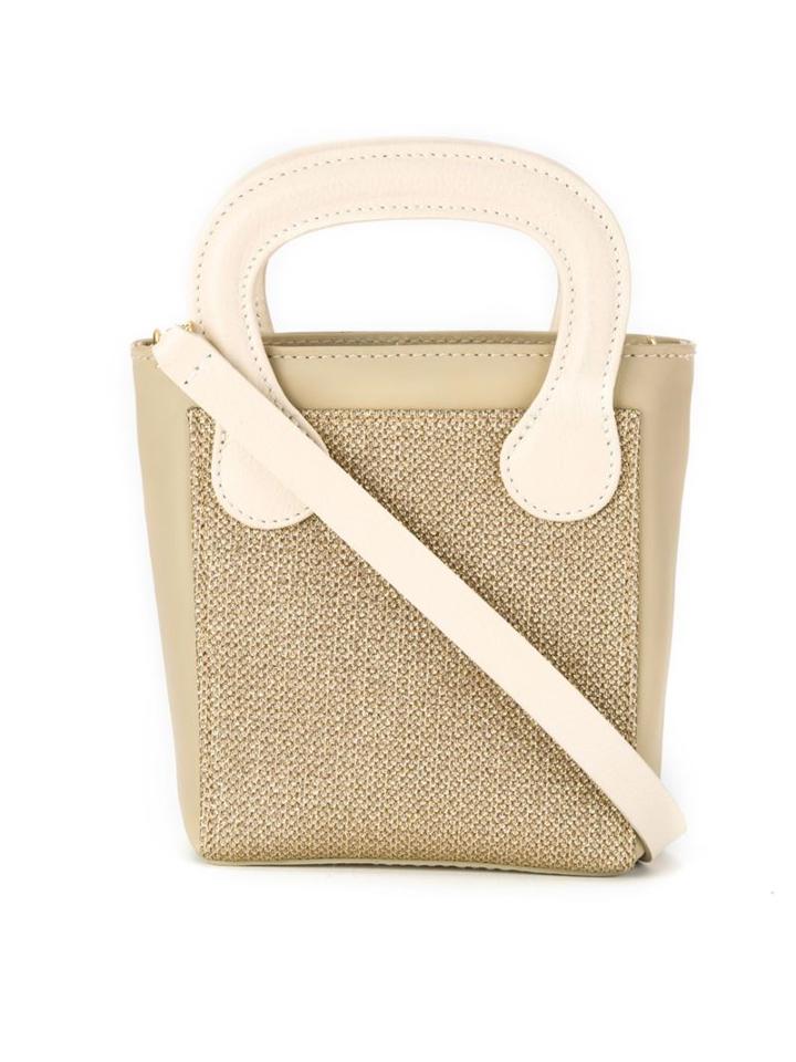 Sarah Chofakian Leather Bag, Women's, Grey, Goat Skin