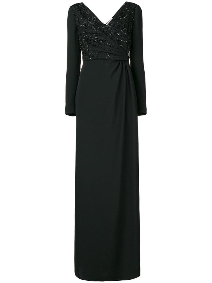 Emilio Pucci Sequin Embellished Gown - Black