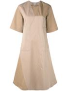 Loewe Panelled A-line Dress - Brown
