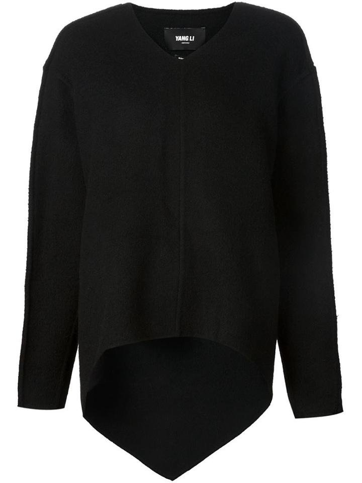Yang Li High-low Hem V-neck Sweater