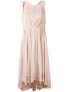 Forte Forte - Sleeveless Drawstring Dress - Women - Silk/cotton - 1, Pink/purple, Silk/cotton