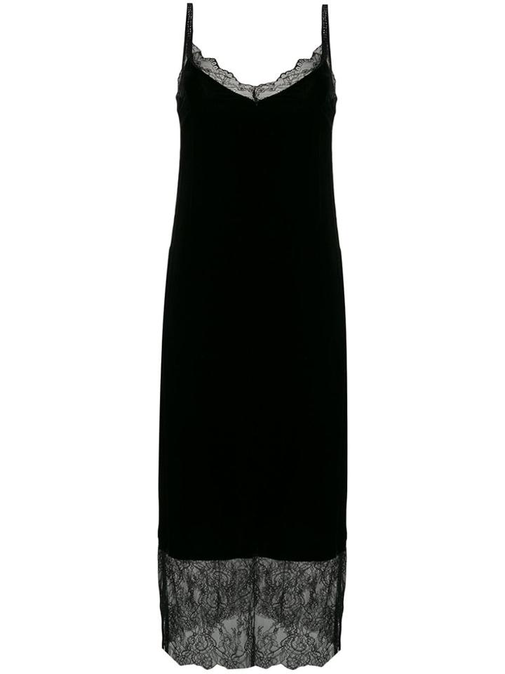 Twin-set Long Slip Dress - Black