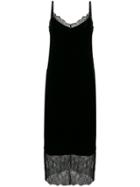 Twin-set Long Slip Dress - Black
