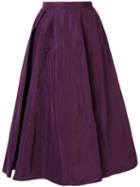 Rochas Pleated Full Skirt - Purple