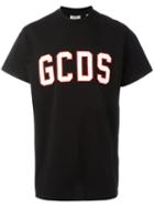 Gcds Logo Patch T-shirt, Men's, Size: Medium, Black, Cotton
