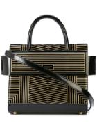 Givenchy Striped Structured Tote Bag - Black