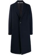 Mcq Alexander Mcqueen Long Overcoat - Blue