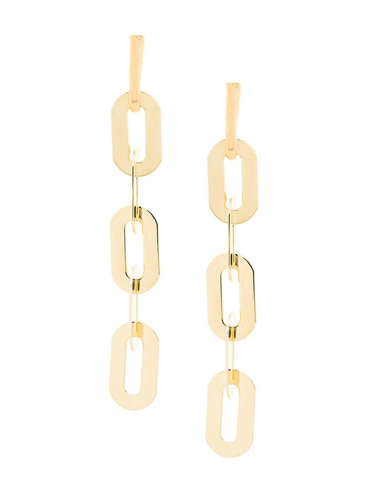 Wouters & Hendrix Technofossils Chain Earrings - Metallic