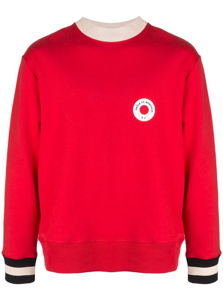 Drôle De Monsieur Logo Sweatshirt - Red