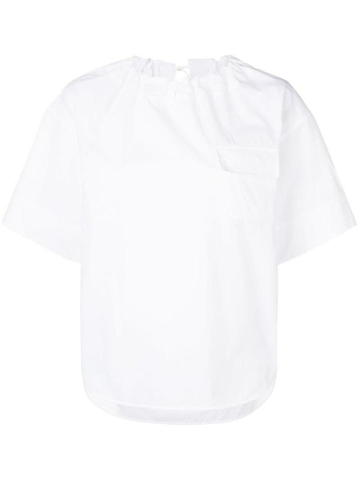 Golden Goose Short-sleeve Flared Blouse - White