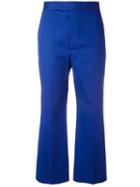 Céline - Cropped Pants - Women - Cotton - 38, Women's, Blue, Cotton