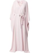 Ingie Paris Tie Front Cape Gown - Pink
