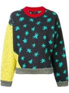 Alanui Patchwork Star Jumper - Blue