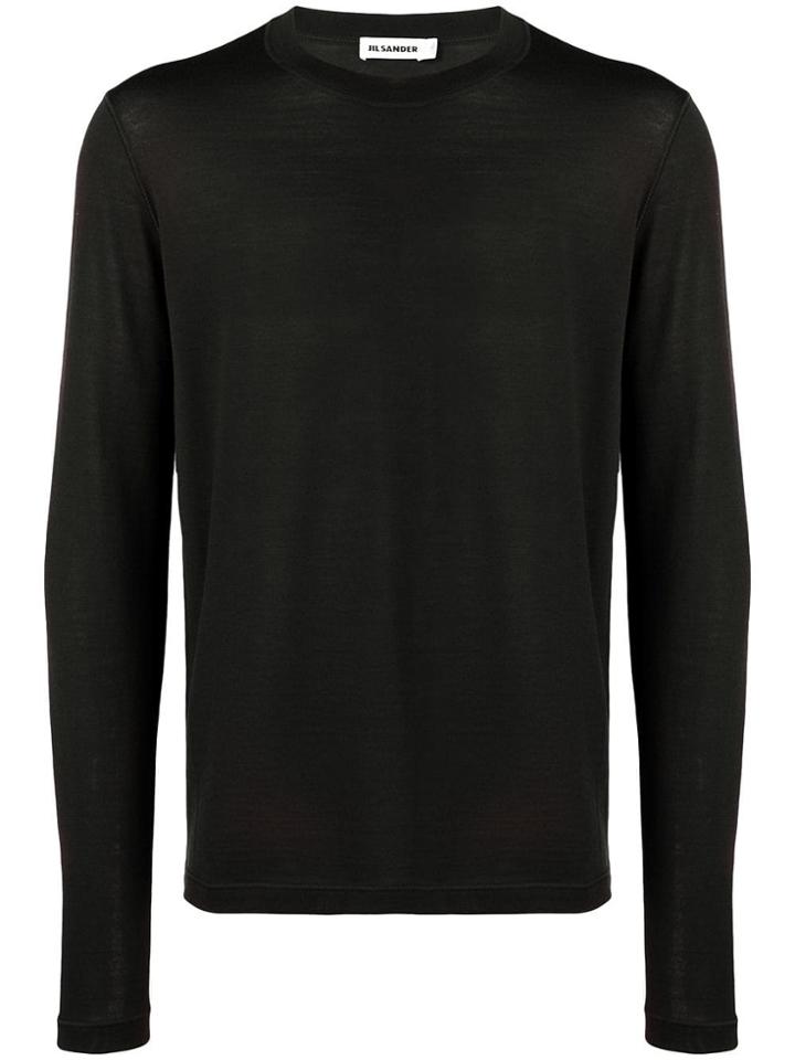 Jil Sander Knitted Sweatshirt - Black