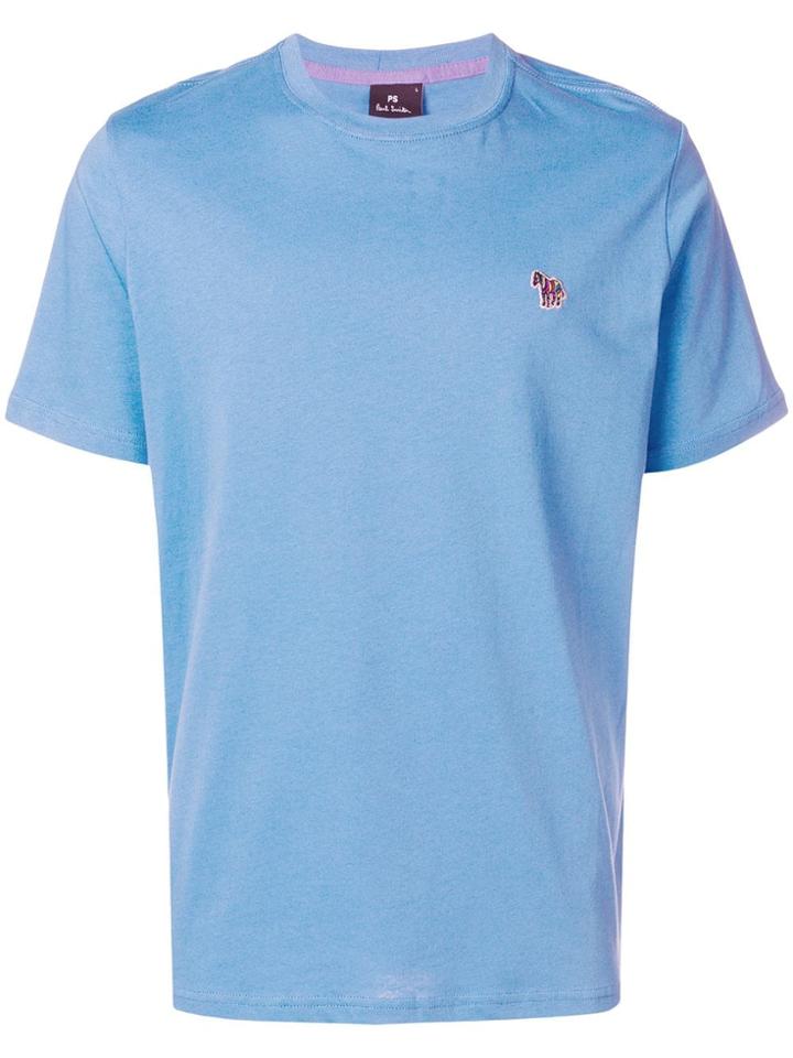 Ps By Paul Smith Embroidered Zebra T-shirt - Blue