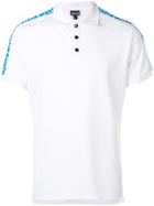 Just Cavalli Branded Stripe Polo Shirt - White