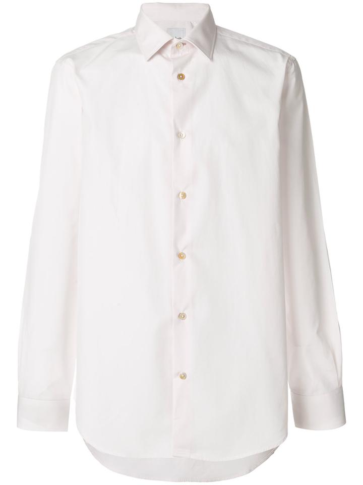 Paul Smith Classic Long Sleeve Shirt - Pink & Purple