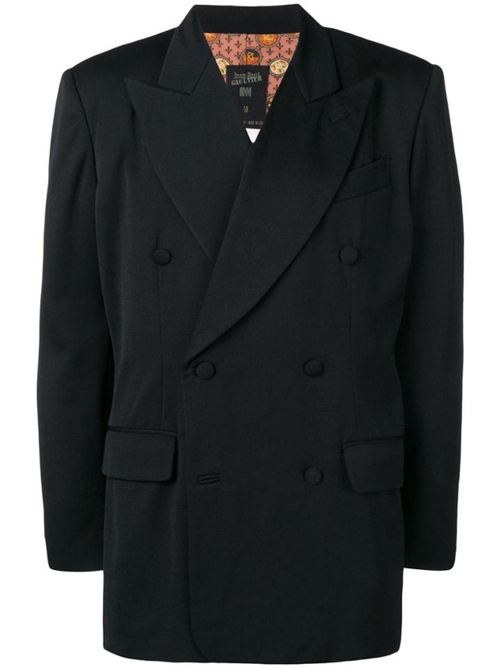 Jean Paul Gaultier Vintage 1980's Double-breasted Blazer - Black