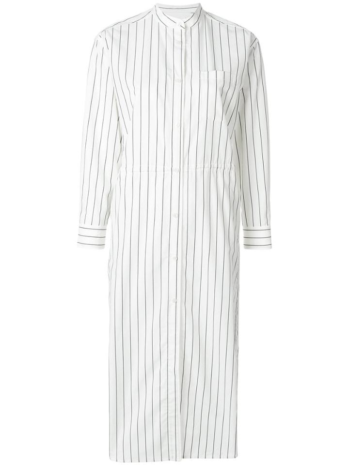 Wood Wood Striped Shirt Dress - White