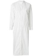 Wood Wood Striped Shirt Dress - White