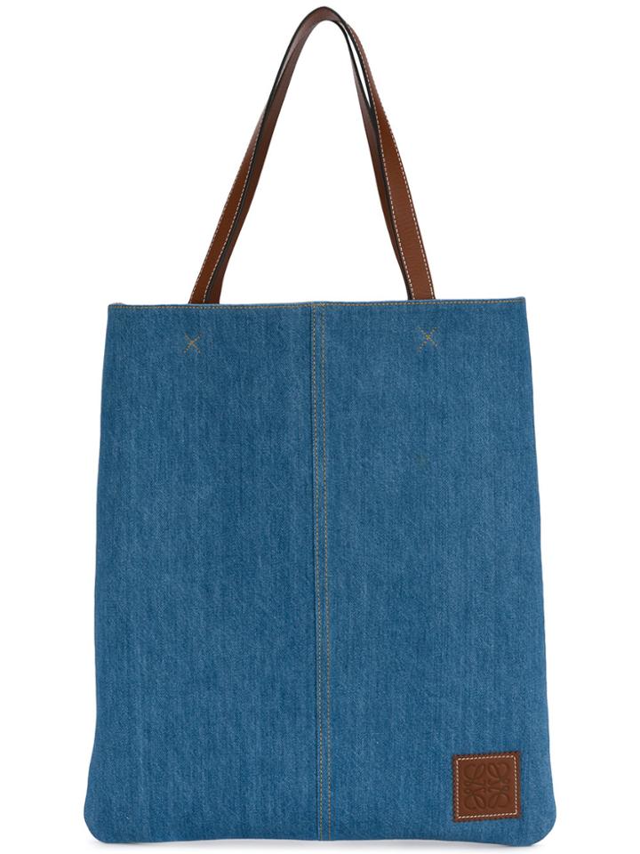 Loewe Striped Shopper Tote - Blue