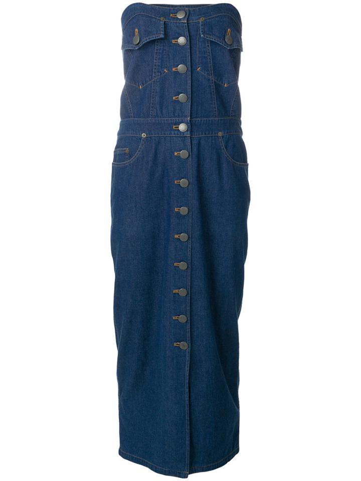 Jean Paul Gaultier Vintage Denim Dress - Blue