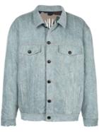 Haculla Acid Wash Reversible Denim Jacket - Blue