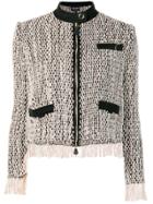 Giorgio Armani Zipped Woven Jacket - Neutrals