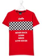 Diadora Junior Teen Racing Stripe T-shirt - Red