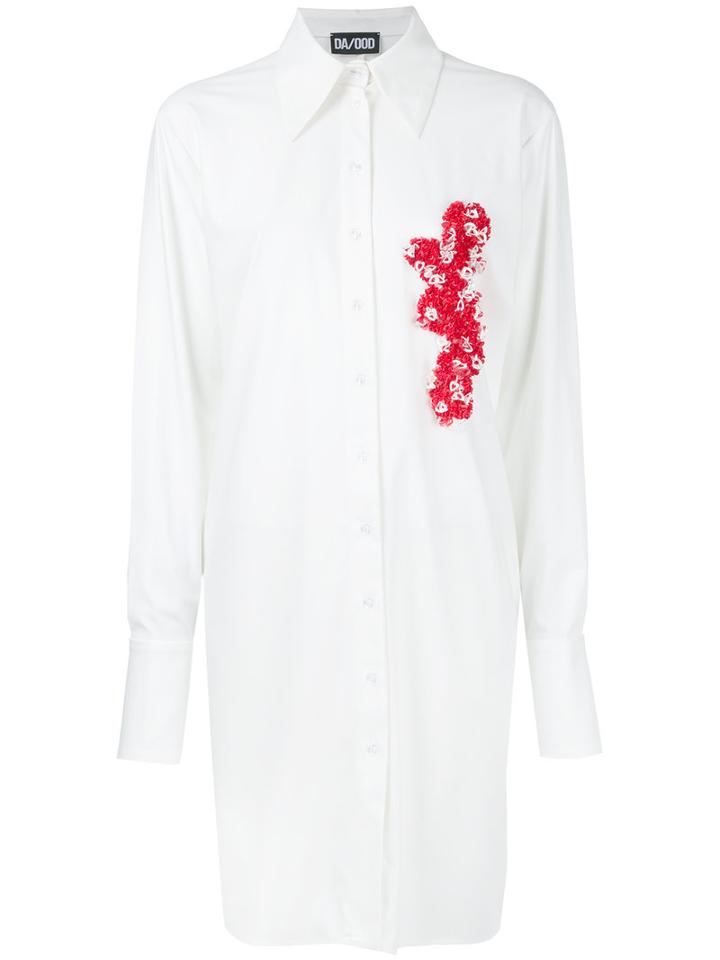 Dalood - Embroidered Detail Shirt - Women - Cotton - 34, White, Cotton