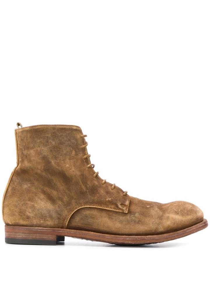 Officine Creative Ankle Lace-up Boots - Brown