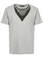 Loveless Bandana Print T-shirt - Grey