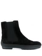 Tod's Round-toe Chelsea Boots - Black