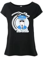 Karl Lagerfeld - D2 T-shirt - Women - Cotton/lyocell - S, Women's, Black, Cotton/lyocell