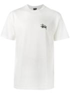 Stussy - Logo Print T-shirt - Men - Cotton - M, White, Cotton